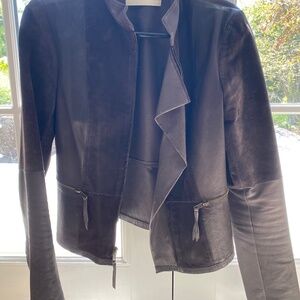 Illia brown leather jacket